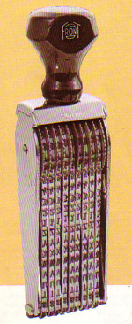 Alpha/numeric band stamp